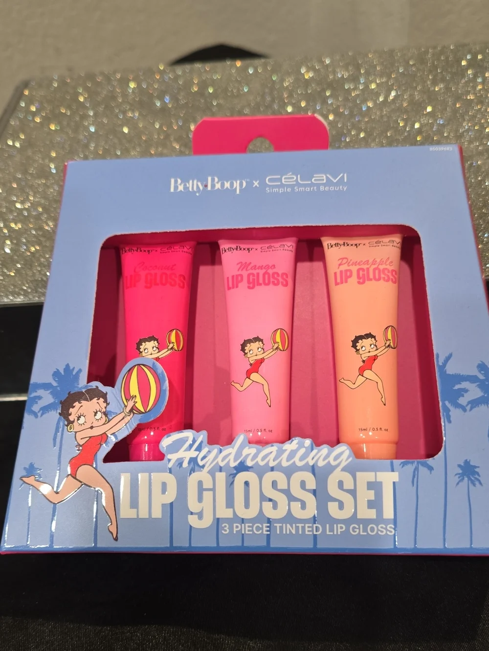 Celavi X Betty Boop 3-PC Tinted Hydrating Lip Gloss Set